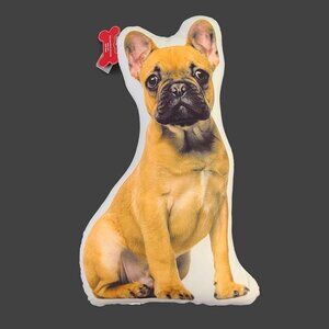 French Bulldog Shaped Decorative Body Pillow 17” Bedding Dogs Dog Gift Okeo-Tex